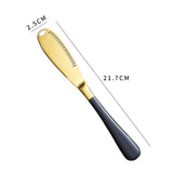 Butter Knife Stainless Steel Multifunction Cheese Bread Steak Knive With Hole Serrated Gold Knife Home Dinnerware Set Tools
