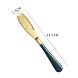 Butter Knife Stainless Steel Multifunction Cheese Bread Steak Knive With Hole Serrated Gold Knife Home Dinnerware Set Tools