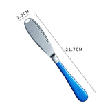 Butter Knife Stainless Steel Multifunction Cheese Bread Steak Knive With Hole Serrated Gold Knife Home Dinnerware Set Tools