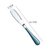 Butter Knife Stainless Steel Multifunction Cheese Bread Steak Knive With Hole Serrated Gold Knife Home Dinnerware Set Tools