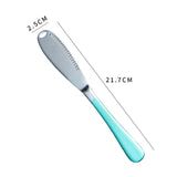Butter Knife Stainless Steel Multifunction Cheese Bread Steak Knive With Hole Serrated Gold Knife Home Dinnerware Set Tools